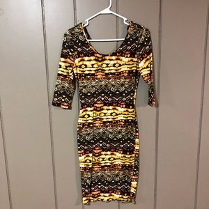 Aztec Bodycon Dress